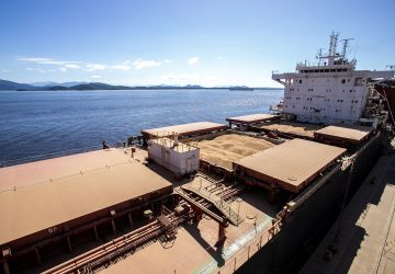 Porto de Paranaguá registra maior embarque diário de granéis