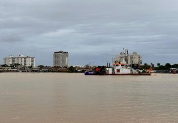 Dragagem do canal de acesso ao Porto de Itajaí reduz impactos das cheias na cidade