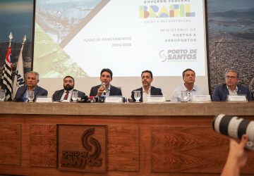 Ministro dos Portos e Aeroportos anuncia investimentos de R$ 21,28 bilhões no Porto de Santos