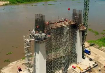 Ponte Bioceânica aproxima-se da metade do processo de construção