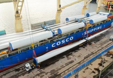 Porto de Suape recebe aerogeradores para instalação de parque eólico