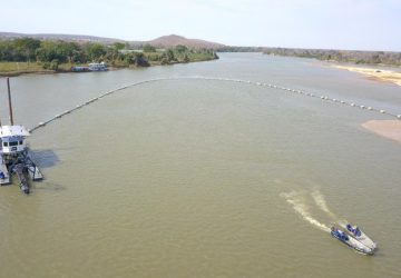 Obras de dragagem do DNIT no Tramo Norte do Rio Paraguai avançam em ritmo acelerado