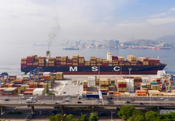 Porto do Rio de Janeiro recebe primeiro navio de 366 metros após ampliação do canal de acesso