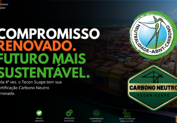 Tecon Suape conquista certificação Carbono Neutro pelo quarto ano consecutivo