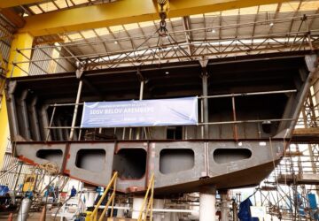 Em Simões Filho (BA), MPor participa de cerimônia de construção do novo navio Belov Arembepe de apoio offshore