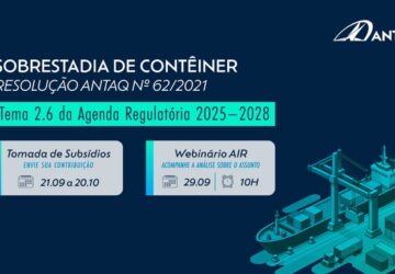 Tomada de subsídios recebe contribuições para análise da sobrestadia de contêineres